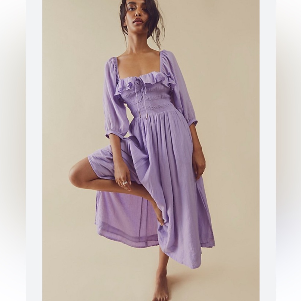 Free People Lavender Midi Dress